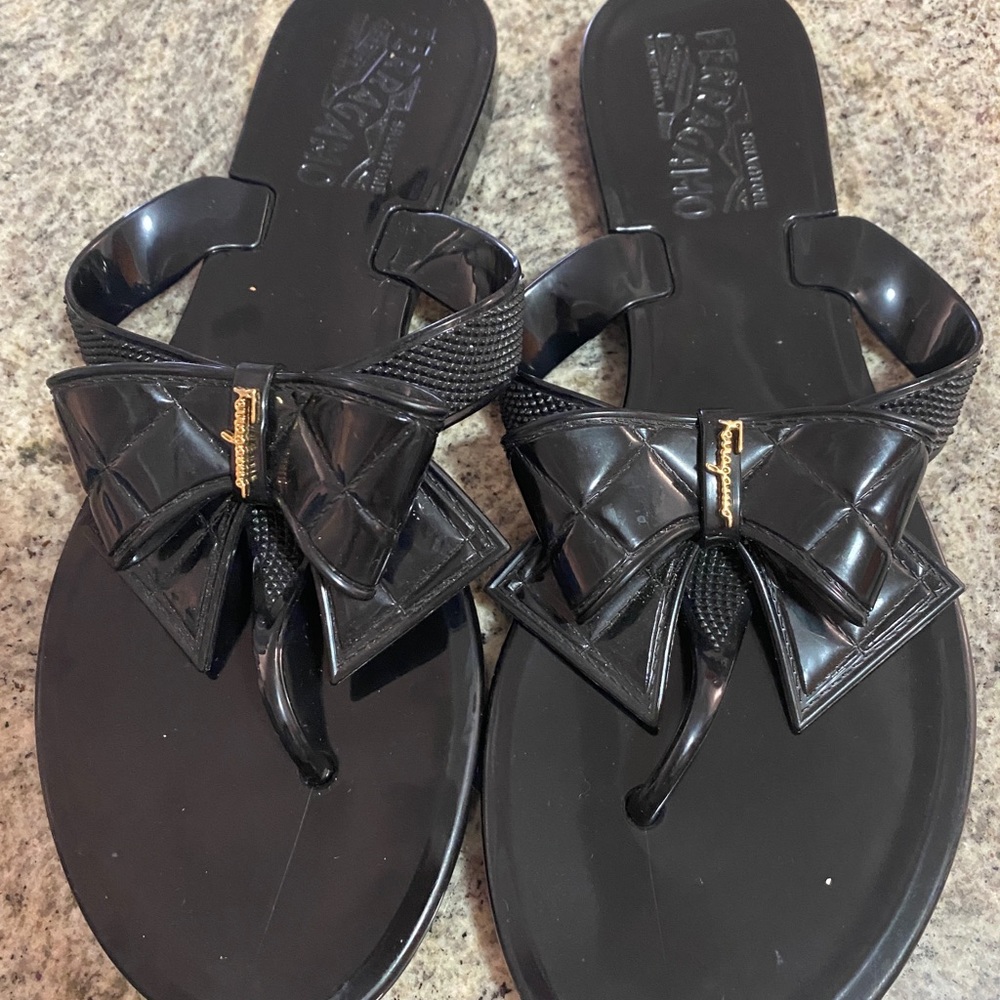 Ferragamo jelly shoes
